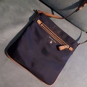 Navy (admiral) Michael Kors nylon crossbody bag